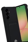 Mey İthalat®  Samsung Galaxy A56 Kılıf Kelvin Kartvizitli Silikon - Siyah