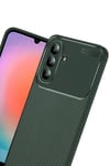 Mey İthalat®  Samsung Galaxy A57 5G Auto Focus Karbon Kapak - Koyu Yeşil
