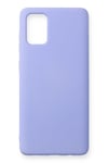 Mey İthalat®  Samsung Galaxy A71 Kılıf Nano içi Kadife Silikon - Lila
