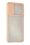 Mey İthalat®  Samsung Galaxy A71 Kılıf Palm Buzlu Kamera Sürgülü Silikon - Pembe