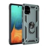 Mey İthalat®  Samsung Galaxy A71 Kılıf Sofya Yüzüklü Silikon Kapak - Yeşil
