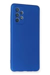Mey İthalat®  Samsung Galaxy A72 Kılıf First Silikon - Mavi