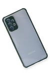 Mey İthalat®  Samsung Galaxy A72 Kılıf Miami Şeffaf Silikon - Koyu Yeşil