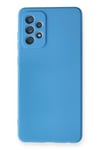 Mey İthalat®  Samsung Galaxy A72 Kılıf Nano içi Kadife Silikon - Mavi
