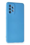 Mey İthalat®  Samsung Galaxy A72 Kılıf Nano içi Kadife Silikon - Mavi