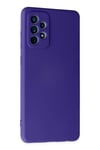 Mey İthalat®  Samsung Galaxy A72 Kılıf Nano içi Kadife Silikon - Mor