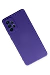 Mey İthalat®  Samsung Galaxy A72 Kılıf Nano içi Kadife Silikon - Mor