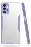 Mey İthalat®  Samsung Galaxy A72 Kılıf Platin Silikon - Lila