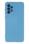 Mey İthalat®  Samsung Galaxy A73 5G Kılıf Nano içi Kadife Silikon - Mavi
