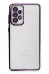 Mey İthalat®  Samsung Galaxy A73 5G Kılıf  Lensli Silikon - Mor