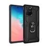 Mey İthalat®  Samsung Galaxy A91 / S10 Lite Kılıf Sofya Yüzüklü Silikon Kapak - Siyah