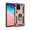 Mey İthalat®  Samsung Galaxy A91 / S10 Lite Kılıf Sofya Yüzüklü Silikon Kapak - Gold