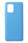Mey İthalat®  Samsung Galaxy A91 / S10 Lite Kılıf Nano içi Kadife Silikon - Mavi