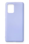 Mey İthalat®  Samsung Galaxy A91 / S10 Lite Kılıf Nano içi Kadife Silikon - Lila