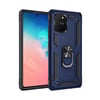Mey İthalat®  Samsung Galaxy A91 / S10 Lite Kılıf Sofya Yüzüklü Silikon Kapak - Lacivert