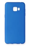 Mey İthalat®  Samsung Galaxy C7 Pro Kılıf First Silikon - Mavi