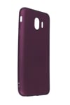 Mey İthalat®  Samsung Galaxy J4 Kılıf First Silikon - Mürdüm