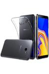 Mey İthalat®  Samsung Galaxy J4 Plus Kılıf Lüx Şeffaf Silikon