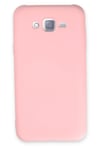 Mey İthalat®  Samsung Galaxy J7 Kılıf Nano içi Kadife Silikon - Pudra