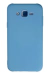 Mey İthalat®  Samsung Galaxy J7 Kılıf Nano içi Kadife Silikon - Mavi