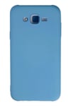 Mey İthalat®  Samsung Galaxy J7 Kılıf Nano içi Kadife Silikon - Mavi