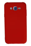 Mey İthalat®  Samsung Galaxy J7 Kılıf Nano içi Kadife Silikon - Kırmızı