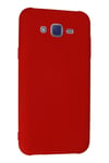Mey İthalat®  Samsung Galaxy J7 Kılıf Nano içi Kadife Silikon - Kırmızı