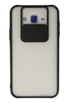 Mey İthalat®  Samsung Galaxy J7 Kılıf Palm Buzlu Kamera Sürgülü Silikon - Siyah