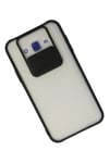 Mey İthalat®  Samsung Galaxy J7 Kılıf Palm Buzlu Kamera Sürgülü Silikon - Siyah