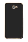 Mey İthalat®  Samsung Galaxy J7 Prime Kılıf Volet Silikon - Siyah