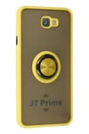 Mey İthalat®  Samsung Galaxy J7 Prime Kılıf Montreal Yüzüklü Silikon Kapak - Sarı