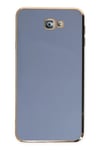 Mey İthalat®  Samsung Galaxy J7 Prime Kılıf Volet Silikon - Mavi