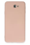 Mey İthalat®  Samsung Galaxy J7 Prime Kılıf Nano içi Kadife Silikon - Pudra