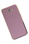 Mey İthalat®  Samsung Galaxy J7 Prime Kılıf Volet Silikon - Mor