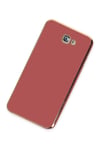 Mey İthalat®  Samsung Galaxy J7 Prime Kılıf Volet Silikon - Kırmızı
