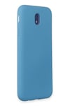 Mey İthalat®  Samsung Galaxy J7 Pro / J730 Kılıf Nano içi Kadife Silikon - Mavi
