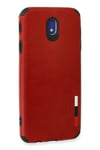 Mey İthalat®  Samsung Galaxy J7 Pro / J730 Kılıf Loop Deri Silikon - Kırmızı