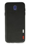 Mey İthalat®  Samsung Galaxy J7 Pro / J730 Kılıf Loop Deri Silikon - Siyah