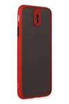 Mey İthalat®  Samsung Galaxy J7 Pro / J730 Kılıf Montreal Silikon Kapak - Kırmızı
