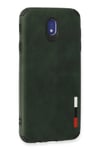 Mey İthalat®  Samsung Galaxy J7 Pro / J730 Kılıf Loop Deri Silikon - Yeşil
