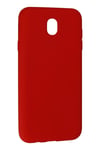 Mey İthalat®  Samsung Galaxy J7 Pro / J730 Kılıf Nano içi Kadife Silikon - Kırmızı