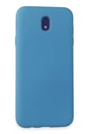 Mey İthalat®  Samsung Galaxy J7 Pro / J730 Kılıf Nano içi Kadife Silikon - Mavi