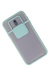 Mey İthalat®  Samsung Galaxy J7 Pro / J730 Kılıf Palm Buzlu Kamera Sürgülü Silikon - Turkuaz