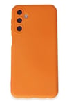 Mey İthalat®  Samsung Galaxy M14 5G Kılıf Nano içi Kadife Silikon - Turuncu