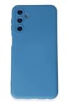 Mey İthalat®  Samsung Galaxy M14 5G Kılıf Nano içi Kadife Silikon - Mavi