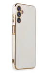 Mey İthalat®  Samsung Galaxy M14 5G Kılıf Volet Silikon - Beyaz