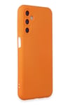 Mey İthalat®  Samsung Galaxy M14 5G Kılıf Nano içi Kadife Silikon - Turuncu
