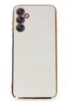 Mey İthalat®  Samsung Galaxy M14 5G Kılıf Volet Silikon - Beyaz