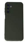 Mey İthalat®  Samsung Galaxy M14 5G Kılıf Nano içi Kadife Silikon - Koyu Yeşil