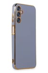 Mey İthalat®  Samsung Galaxy M14 5G Kılıf Volet Silikon - Mavi